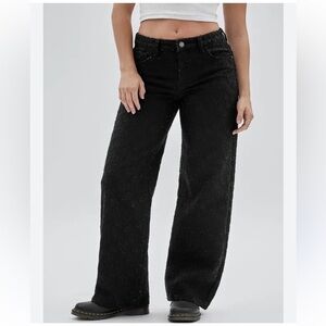 GUESS Originals baggy Lace Denim Wide-Leg Jeans size 28